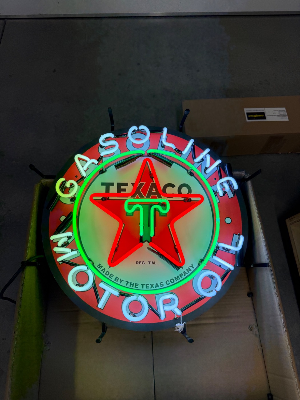 24” Texaco Real Neon Sign
